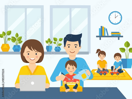 Working from Home Juggling Family and Career with Tech Support