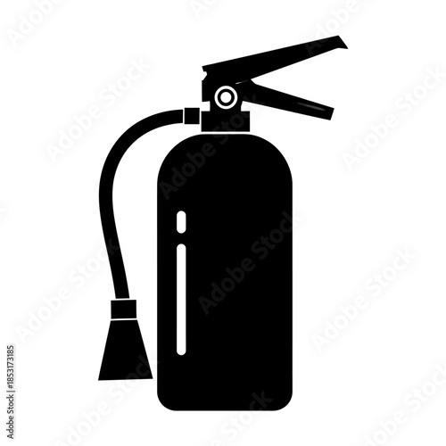 Portable fire extinguisher icon representing essential safety and emergency preparedness, crucial for rapid fire suppression in various settings
