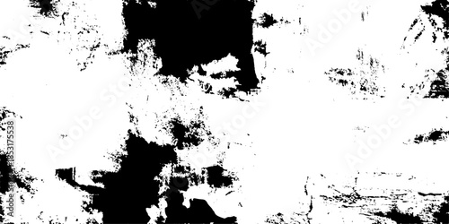Vector grunge abstract texture. Distressed uneven grunge background. Abstract vector illustration, black and white rough vintage distress background, Vector Illustration. Black isolated on white. 