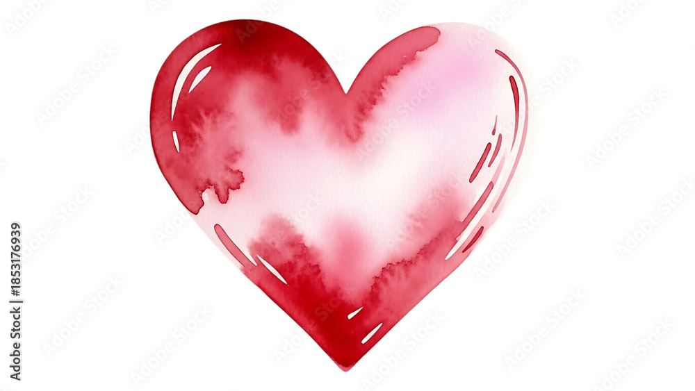 Fototapeta premium Shiny red heart
