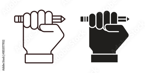 Self expression icons. thin line and glyph vector icons pack on white background