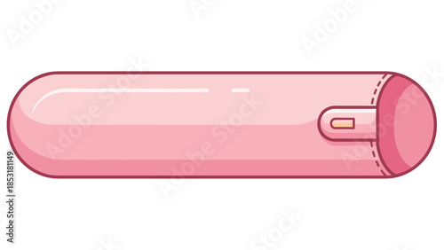 A cute pink cylindrical case with a zipper closure, perfect for storing an electric toothbrush, makeup brushes, or glasses.