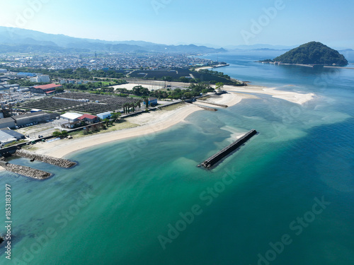 愛媛県松山市　モンチッチ海岸周辺の風景
