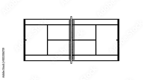 A 3d rendered illustration of a metal gate and fence design featuring architectural sketch elements for a modern home building construction plan