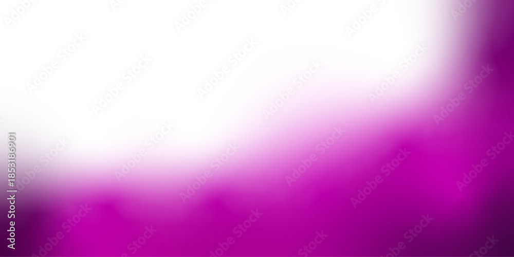 Fototapeta premium Purple magenta violet fuchsia white abstract background. Soft color gradient ombre blend with smooth blur. Elegant bright light glow and vibrant liquid mesh. Modern clean minimalist aesthetic banner.
