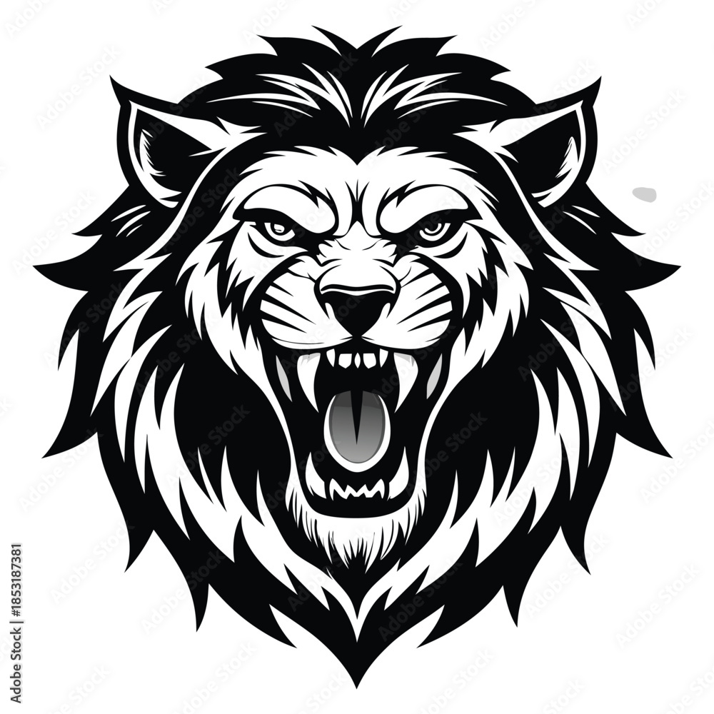 Obraz premium lion head mascot