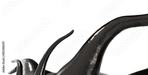 black creature 3d tentacles transparent png