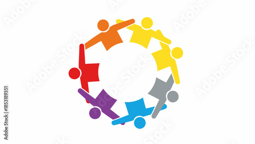 Diverse People Holding Hands in Circle Unity, Community, Teamwork, Diversity, Inclusion, Connection