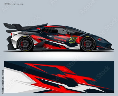 Car wrap livery design