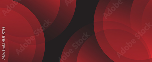 Red abstract background. Dynamic shapes composition.  vector
