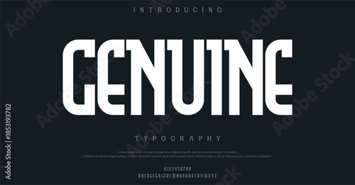 Tech Lettering Modern Alphabet font. Futuristic designs. Typography fonts regular, typeface uppercase and lowercase.