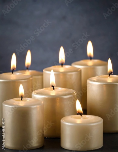 Wallpaper Mural Group of lit candles Torontodigital.ca