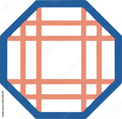 Traditional Korean Hanok Window Frames with Classic Patterns