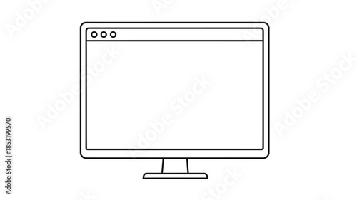 A simple black and white illustration of a wireless signal icon within a square frame