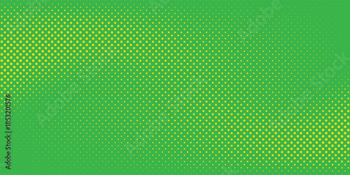 Dots halftone yellow green color pattern gradient texture background. Green dots background