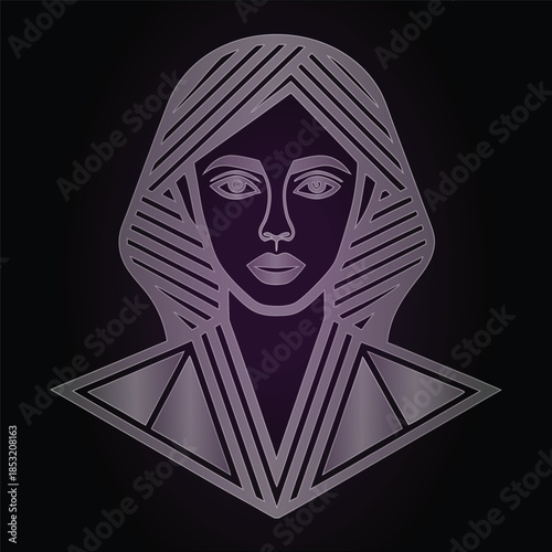 Simple Woman Face Design