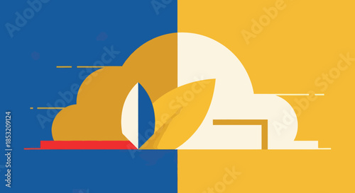 Abstract Illustration of a Person in a State of Despair.