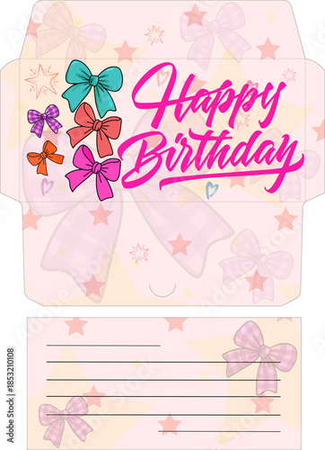 Envelope with the inscription Happy Birthday