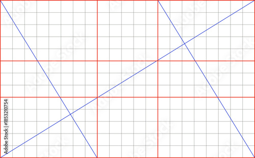 Colorful Lines Diagonal Geometric Grid Blueprint Structure.