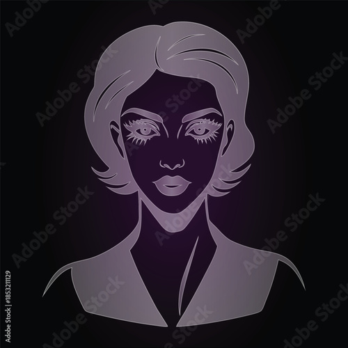 Simple Woman Portrait Design