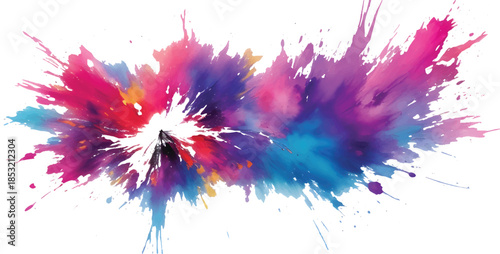 Vibrant Colorful Abstract Watercolor Paint Splash Background with Dynamic Ink Explosion Perfect for Creative Branding Modern Graphic Design Posters and Digital Art Projects