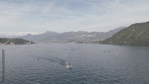 lake and mountains , lake como in italy