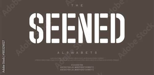 Minimal modern alphabet fonts. Typography minimalist urban digital fashion future creative logo font. vector illustration