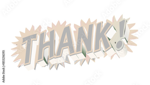 Thank You Message Graphic Design, Expressing Gratitude with a Bold and Energetic Typography