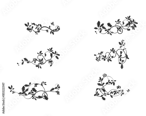 Beautiful oak weaving patterns with floral element