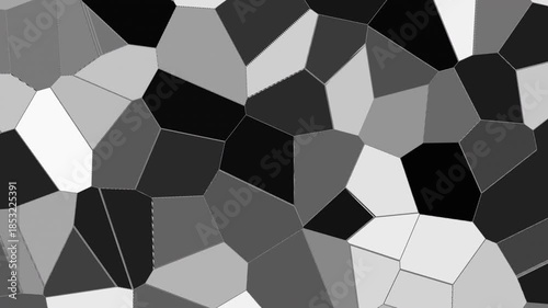 Broken tiles mosaic. Abstract background loop geometric pixelated mosaic tile pattern. 