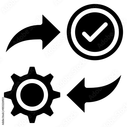 Process Control Icon Element For Design