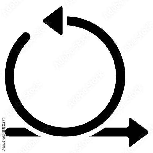 Sprint Cycle Icon Element For Design