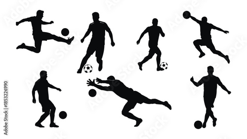 Soccer players in action