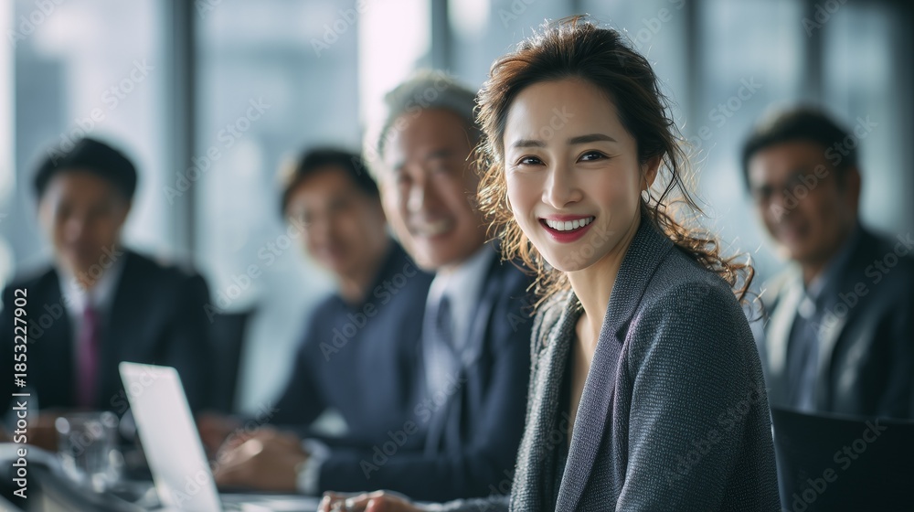 Fototapeta premium 多様な世代とともに成長する女性管理職