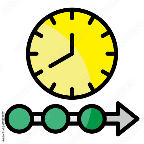 Timeline Icon Element For Design