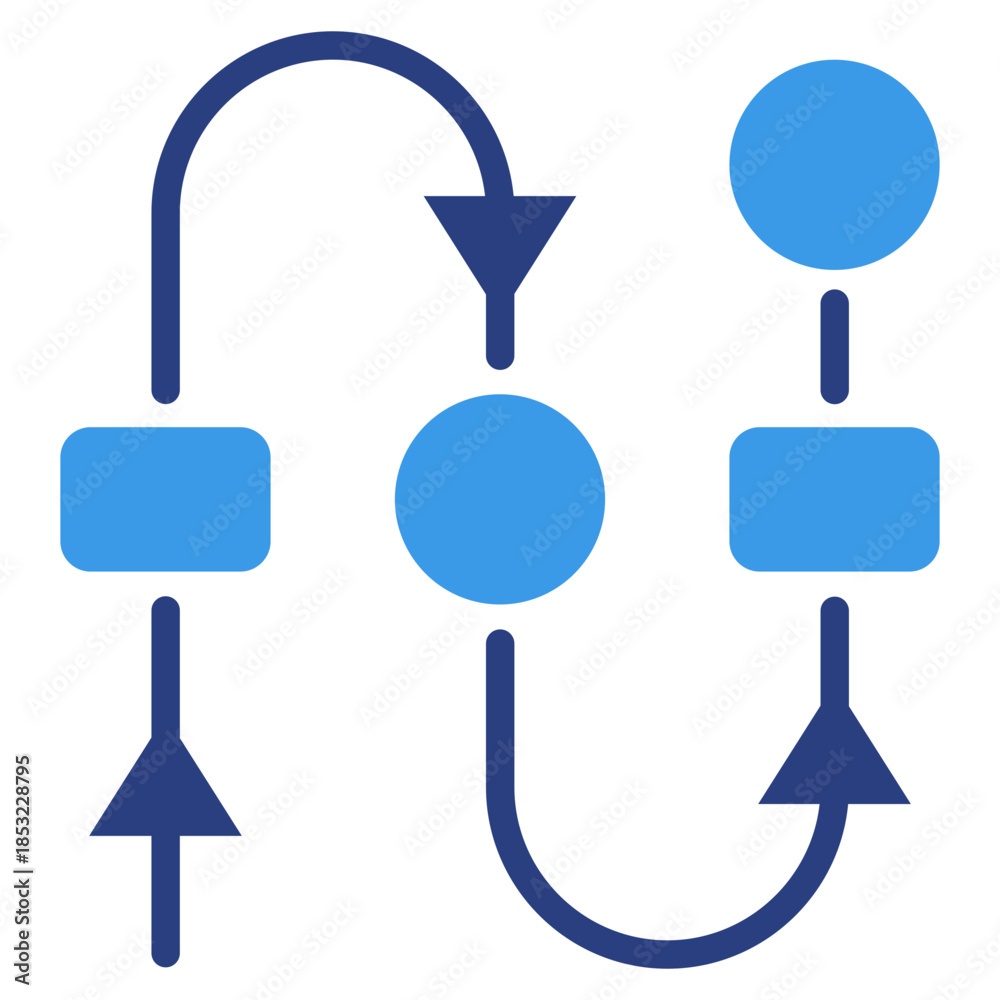 Obraz premium Workflow Diagram Icon Element For Design