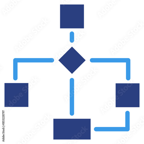 Process Flow Icon Element For Design