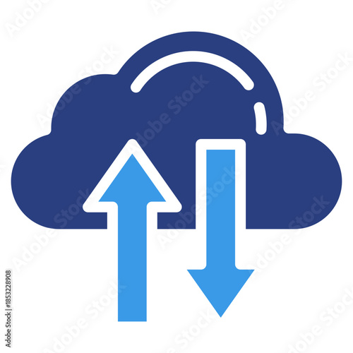 Cloud Sync Icon Element For Design