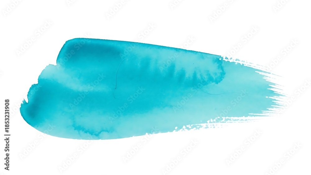 Obraz premium Vibrant blue watercolor swirl