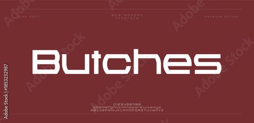 Modern geometric lowercase typeface design font vector