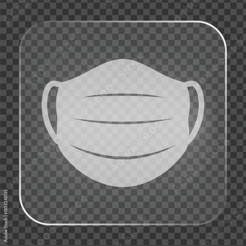 Simple Face Mask Icon Image