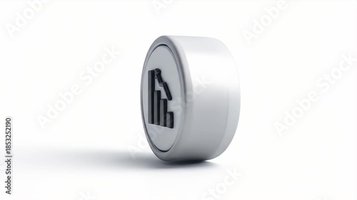 Financial Trend Analysis - Buttons with Upward and Downward Graphs.