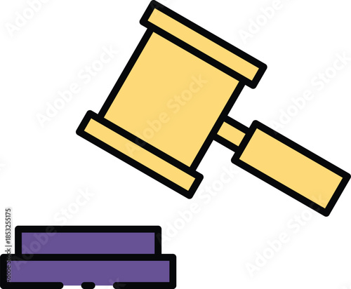 Symbolic illustration representing legal decisions, judicial proceedings, and official authority in governmental or business contexts