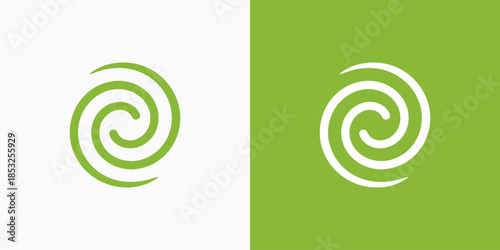 Whirlpool vector logo design with modern, simple, clean and abstract style.