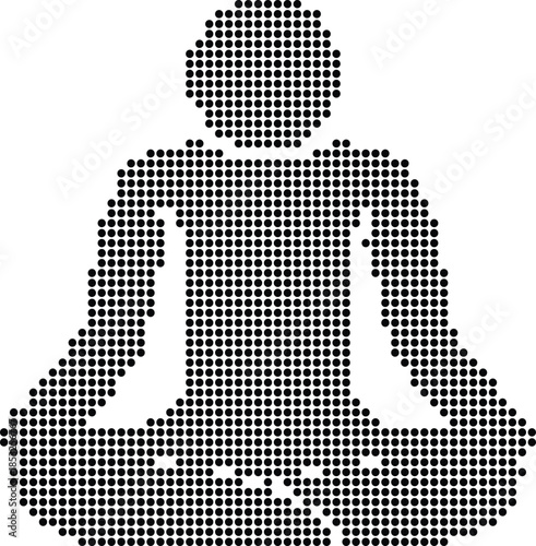 Simple Person Meditation Icon