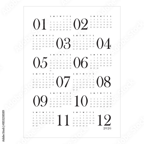 Foto CALENDAR 2026