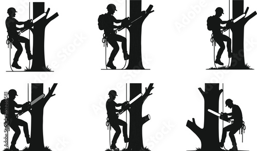 silhouettes of people