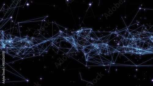 Plexus lines and dots network connection digital technology background
