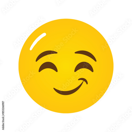 Winking face emoji with tongue out