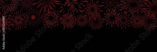 abstract red fireworks background